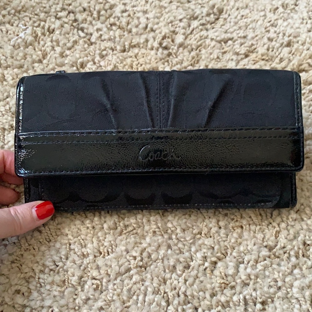 Coach Wallet Black signature